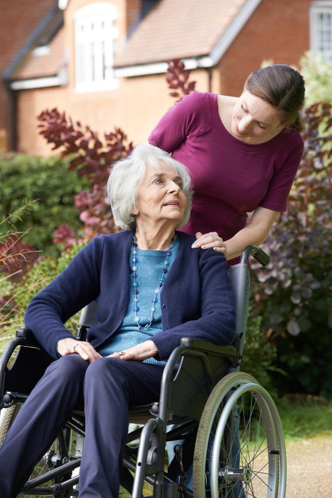 Betreuung von behinderten Menschen zu Hause Beispiel